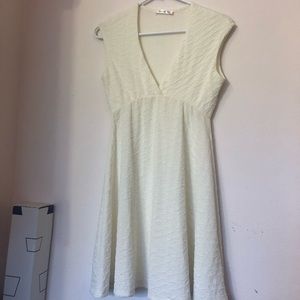 Off-white Deep V Minidress